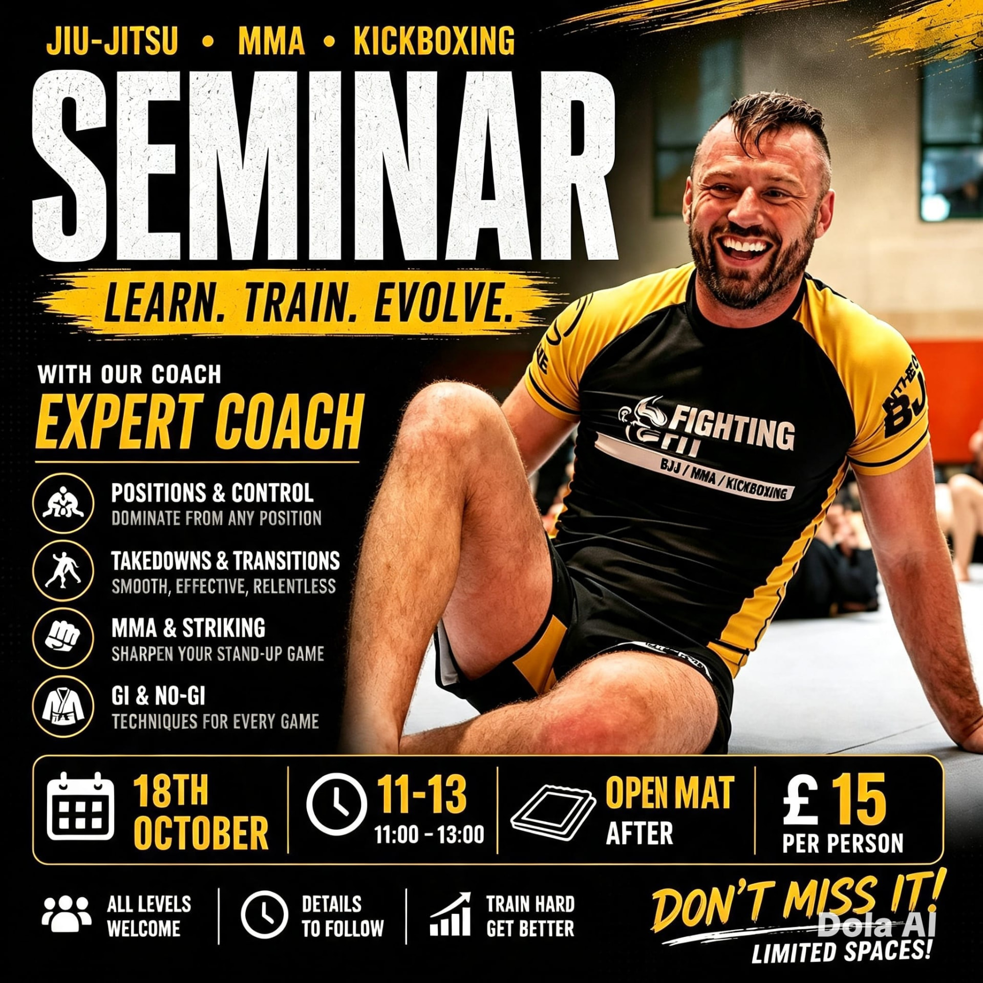 Chris "The Villain" Paines Seminar poster